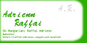 adrienn raffai business card